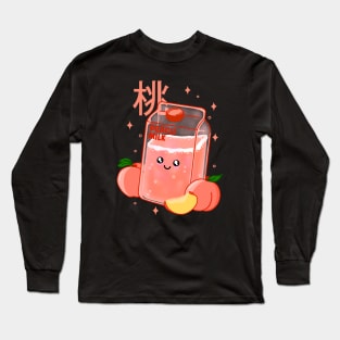 Kawaii Fruity Peach Milk Long Sleeve T-Shirt